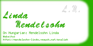 linda mendelsohn business card